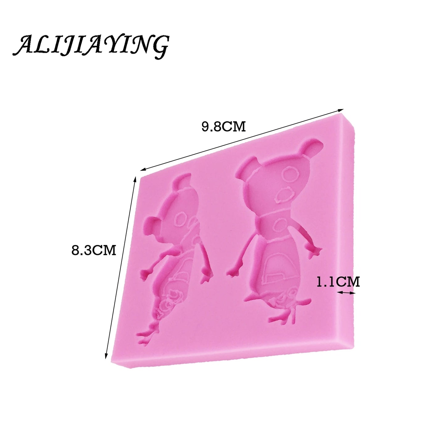 Weihnachts Schneemann Silikonform für Fondant Kuchen Backen DIY