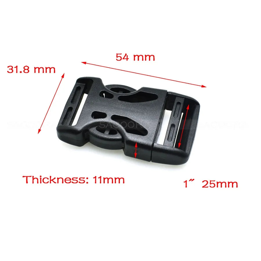 2 Stück Gurtband mit abnehmbarer Schnalle 15-50 mm für Sporttaschen Zubehör