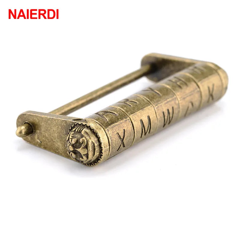 Antik Bronze Zahlenschloss 5-stellig für Schmuckbox Koffer Schublade – Größe wählbar