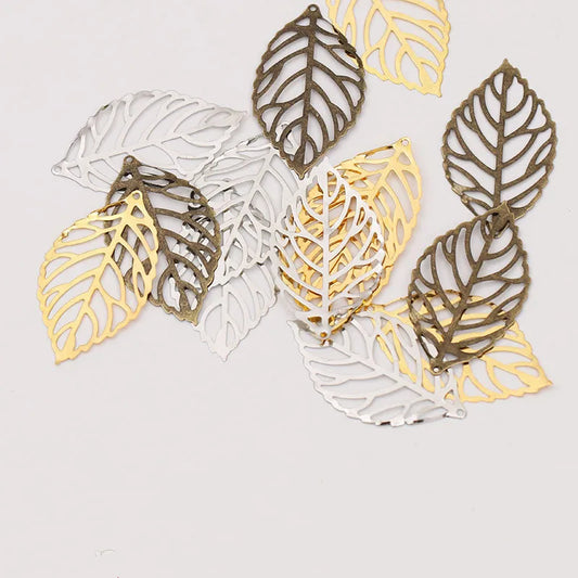 50x filigrane Metall Anhänger in Gold und Silber für DIY Schmuckherstellung