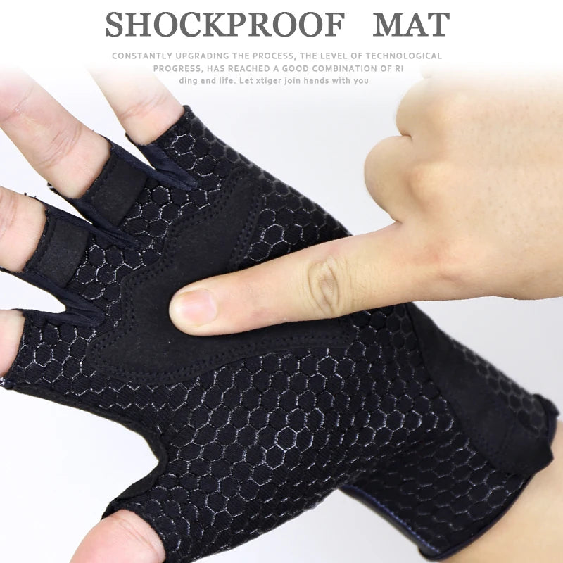 Sommer Fahrrad Handschuhe Atmungsaktiv Winddicht Waschbar MTB Half Finger