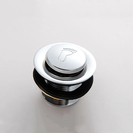 Langlebiger Pop-Up Ablauf Stecker aus Messing in Silber – für runde Abflüsse