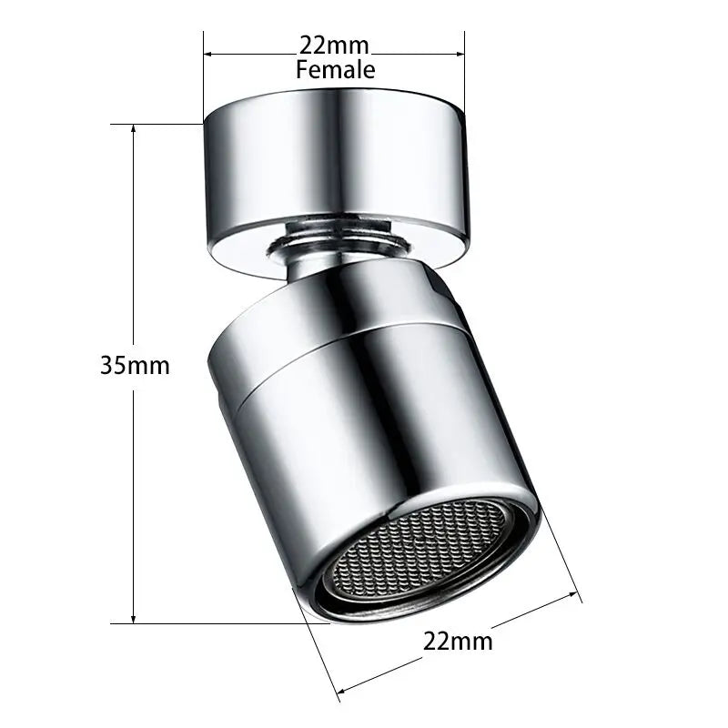 360 Grad Wassersparer Drehbarer Wasserhahn Belüfter für Küche Bad