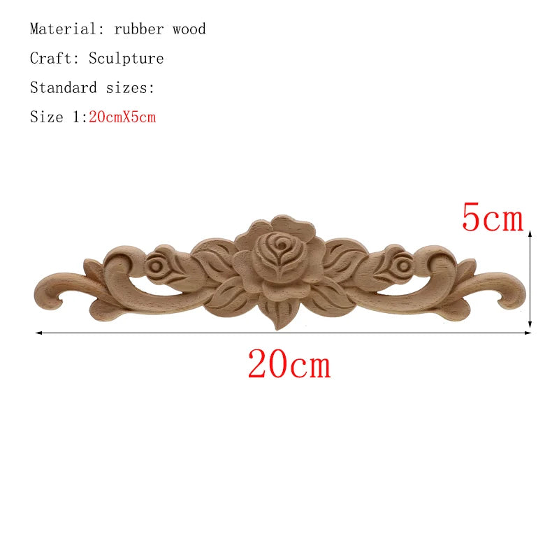 Einzigartige natürliche Blumen Holzfiguren für Möbel und Wand