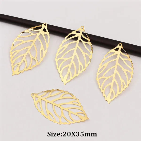 50x filigrane Metall Anhänger in Gold und Silber für DIY Schmuckherstellung