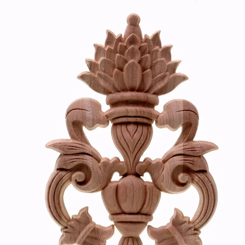 Massivholz Holzschnitzerei Applikation für Möbel und Dekor, Handgefertigt