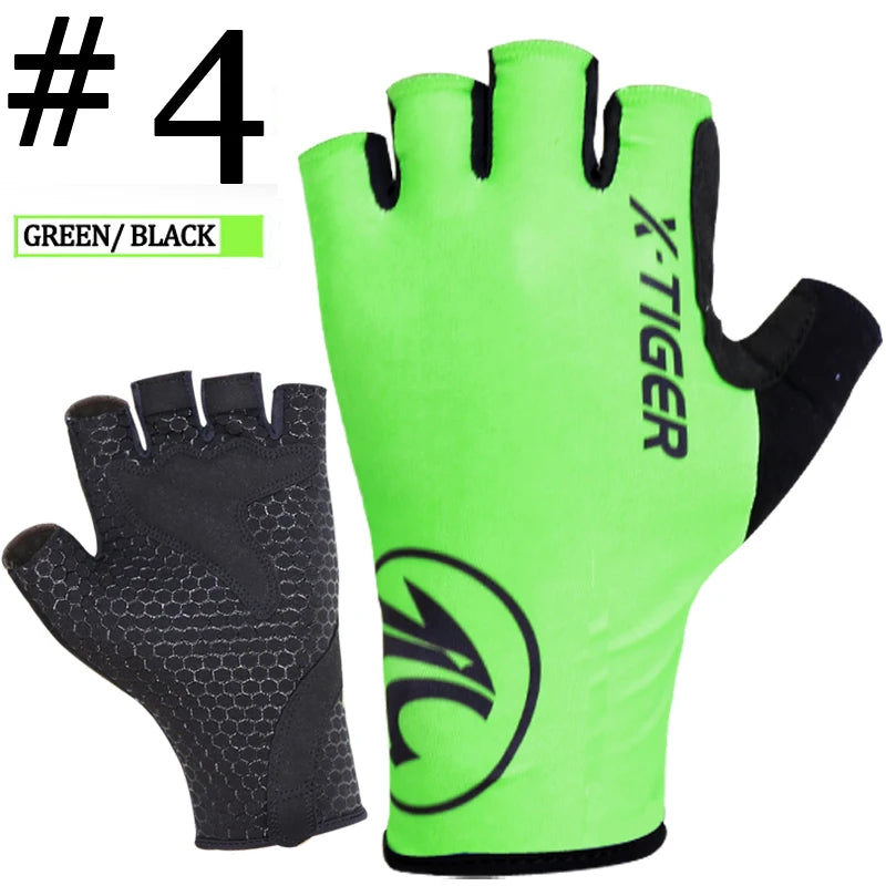 Sommer Fahrrad Handschuhe Atmungsaktiv Winddicht Waschbar MTB Half Finger