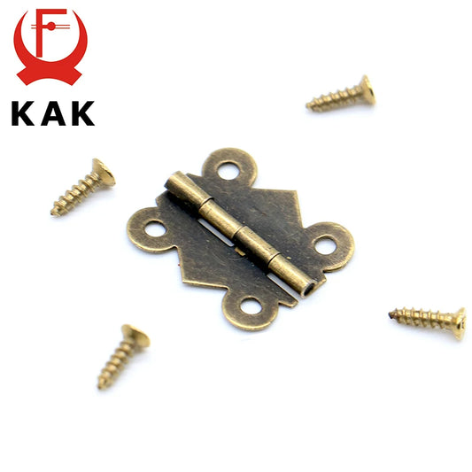 10x Mini Schmetterlingsscharniere 20x17 mm für Schmuck- - Mini-Möbel