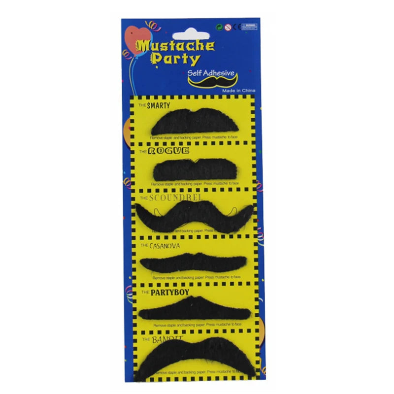 Lustiger gefälschter Schnurrbart für Halloween und Pirate Party Deko