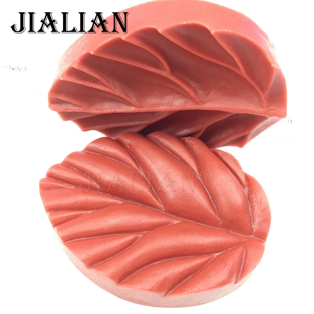 2er Set Silikonformen Blatt Design für Kuchen Fondant Backwerkzeug