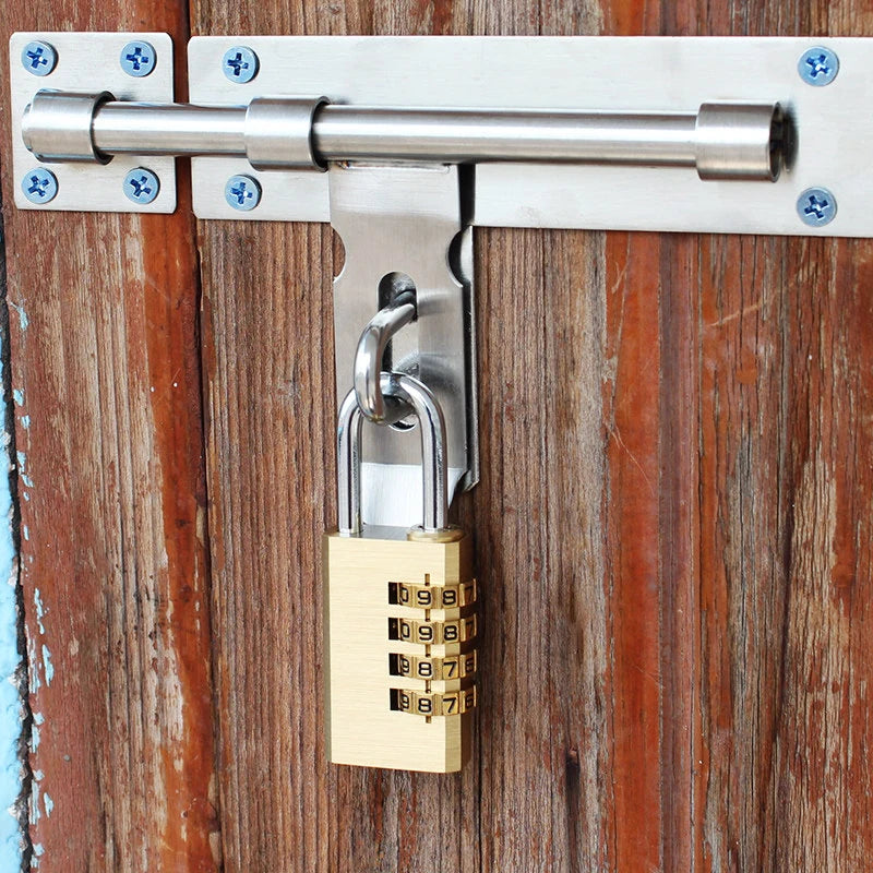 Sicheres Vorhängeschloss aus massivem Messing und Edelstahl