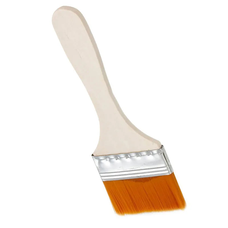 Vielseitiges 12-teiliges Nylon-Pinselset mit Holzgriff für Kunst - BBQ
