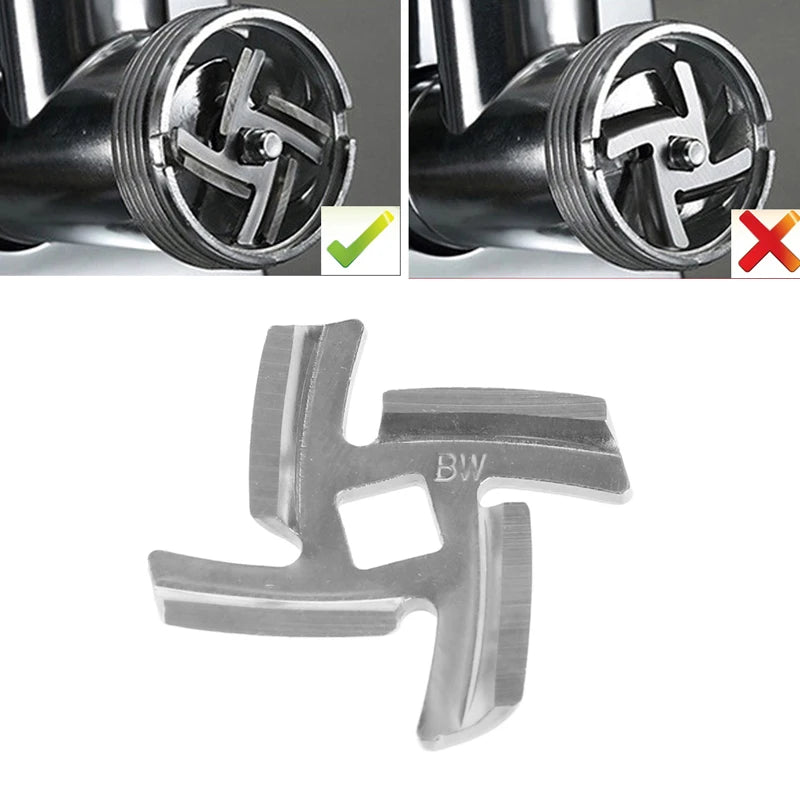 Edelstahl Fleischwolf Klinge 50mm Ersatzteil für HV6 Typ 133 Küchenmaschine