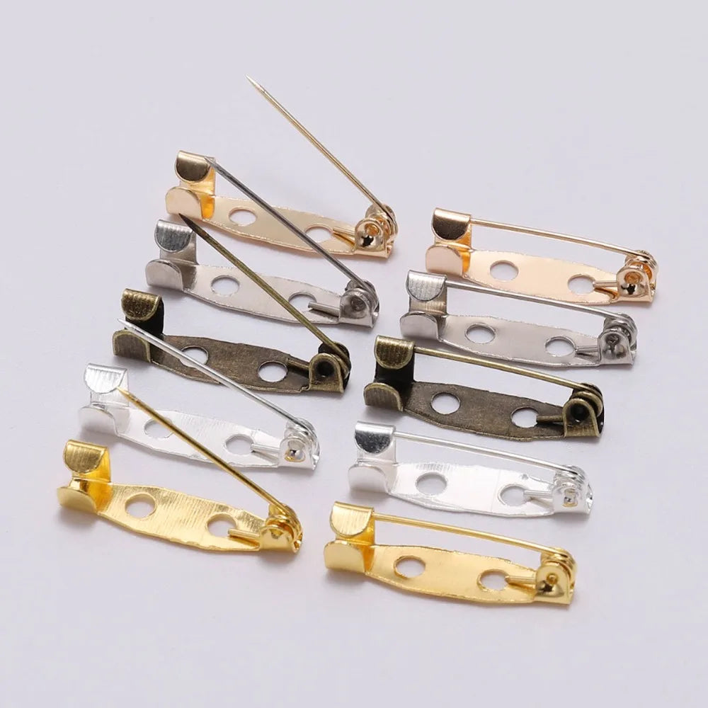 50er Set Brosche Clip Basis Pins in 15-40mm – DIY Schmuckzubehör-Yabubest - Home & More