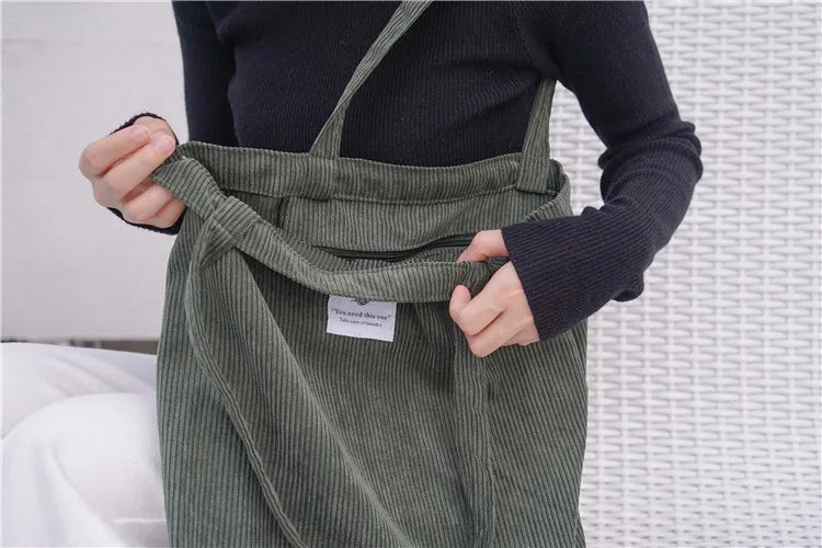Frauen Cord Tote Handtasche Schulter Einkaufstasche Casual-Yabubest - Home & More