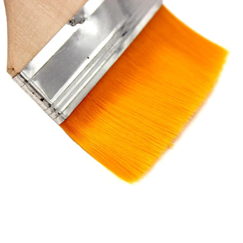 Vielseitiges 12-teiliges Nylon-Pinselset mit Holzgriff für Kunst - BBQ
