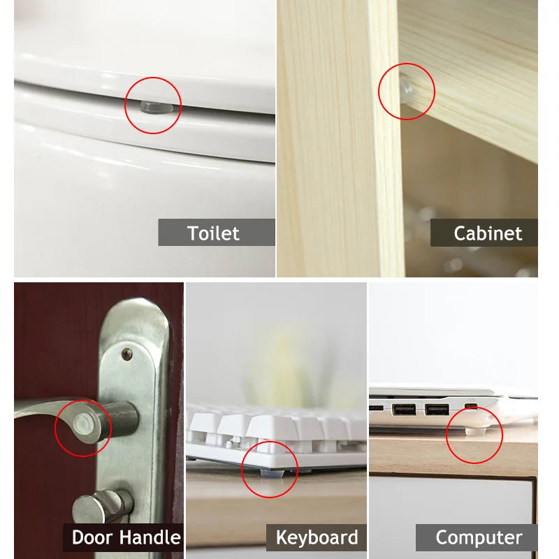 Selbstklebende Silikondämpfer Set 30-80 Stück Möbel Schutz Puffer