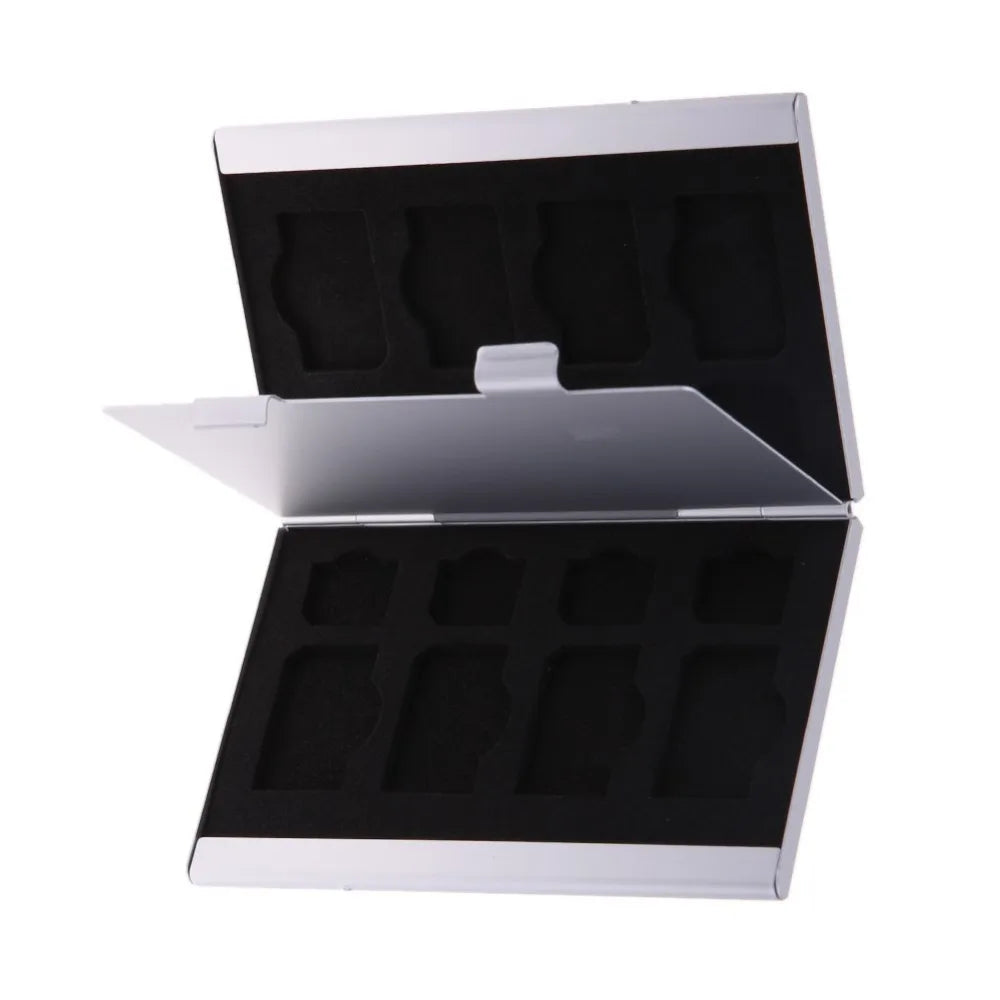 Aluminium SIM - Micro-SIM Karten Aufbewahrungsbox mit Schutzfächern