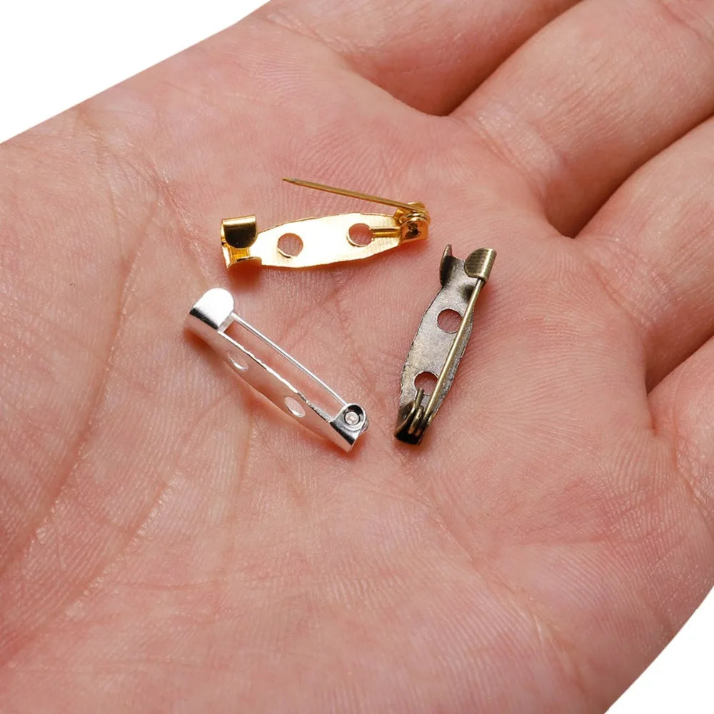 50er Set Brosche Clip Basis Pins in 15-40mm – DIY Schmuckzubehör-Yabubest - Home & More