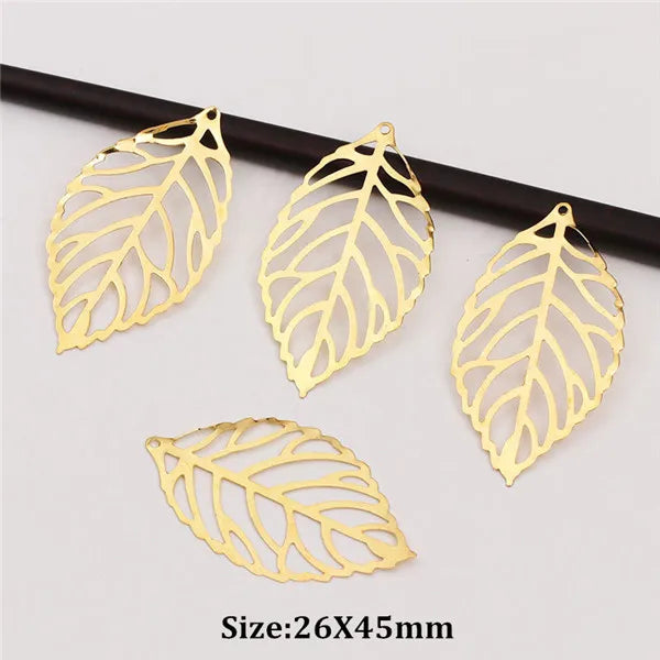 50x filigrane Metall Anhänger in Gold und Silber für DIY Schmuckherstellung