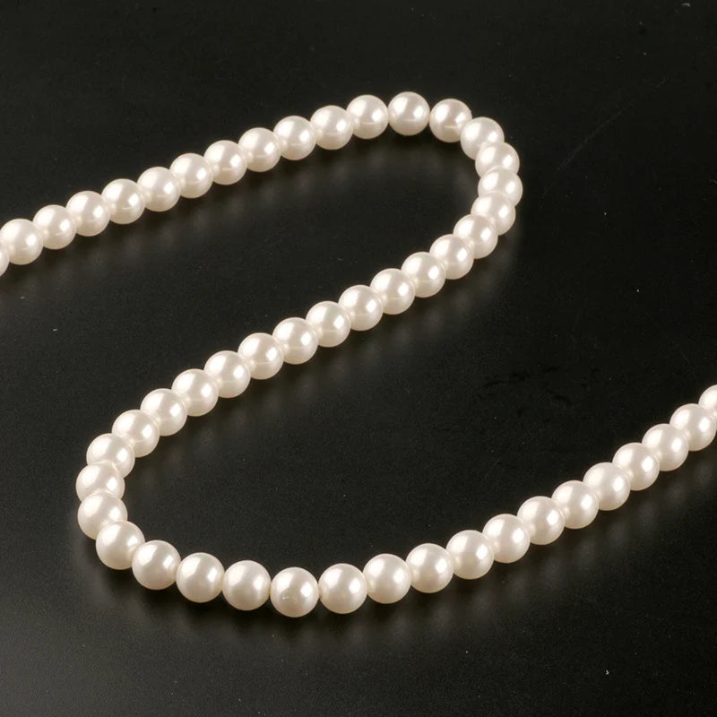 Natürliche runde Muschelperlen für DIY Schmuck 2 bis 12 mm