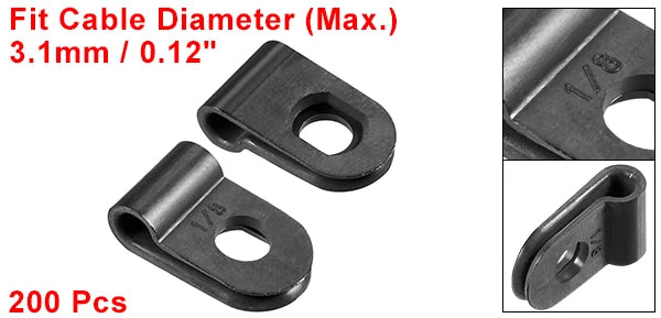 200 teiliges Kabelclip Set für effektives Kabelmanagement