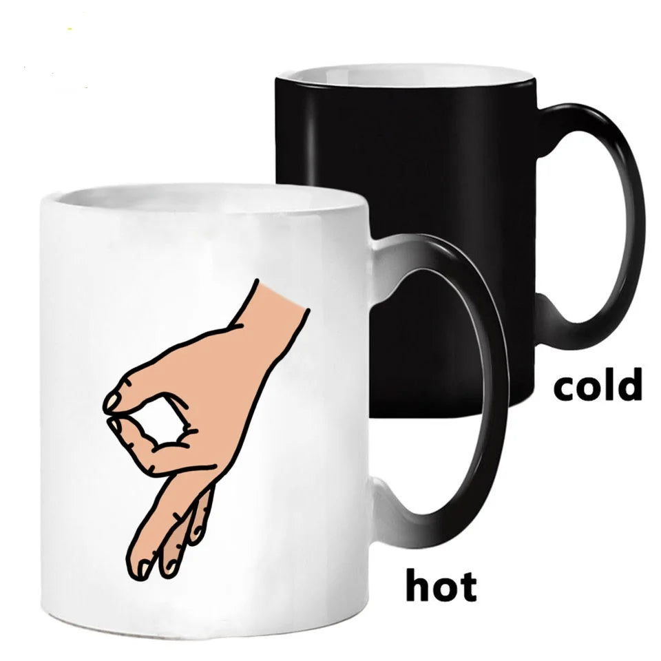 Kreative Kaffeetasse mit Farbwechsel durch Temperatur – Freunde Geschenk-Yabubest - Home & More