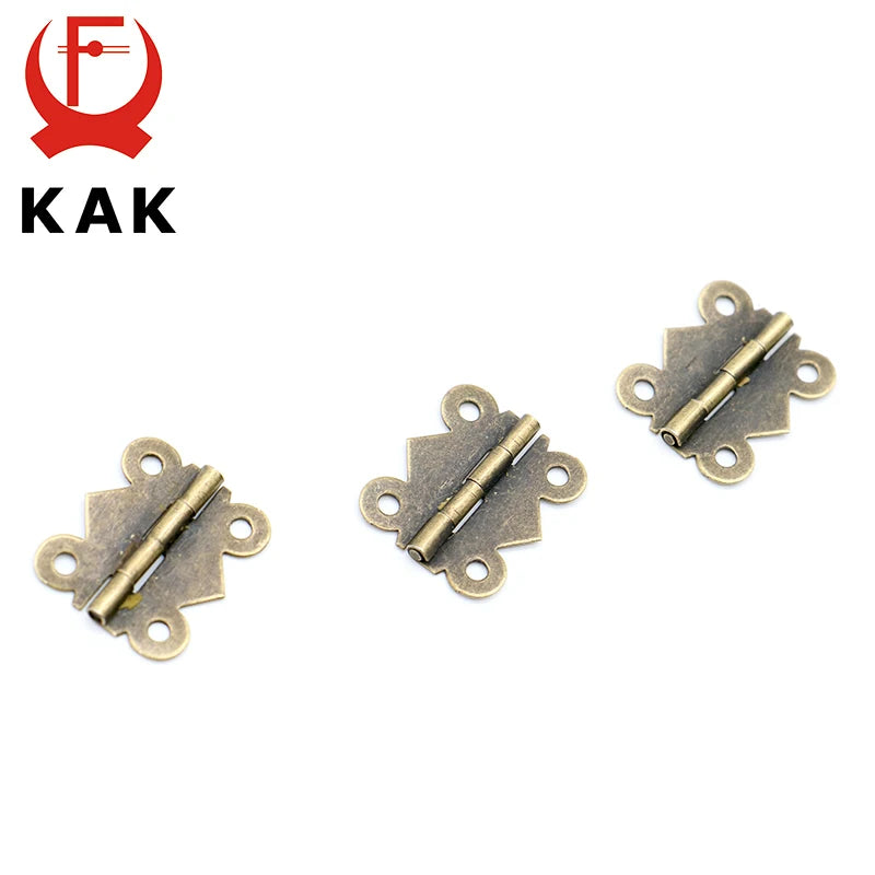 10x Mini Schmetterlingsscharniere 20x17 mm für Schmuck- - Mini-Möbel