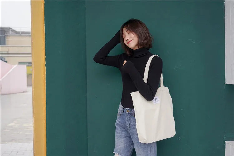 Frauen Cord Tote Handtasche Schulter Einkaufstasche Casual-Yabubest - Home & More