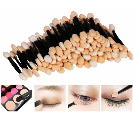 Präzise Make-up Kontrolle: Einweg Lidschatten Pinsel Set 5-100 Stück, dualseitig