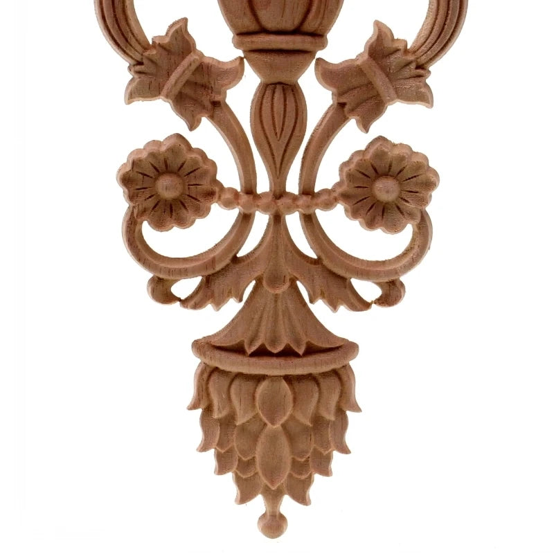 Massivholz Holzschnitzerei Applikation für Möbel und Dekor, Handgefertigt