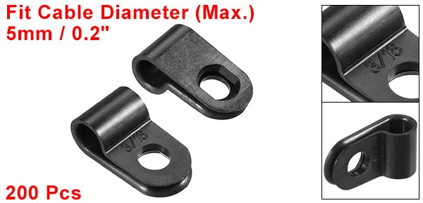 200 teiliges Kabelclip Set für effektives Kabelmanagement