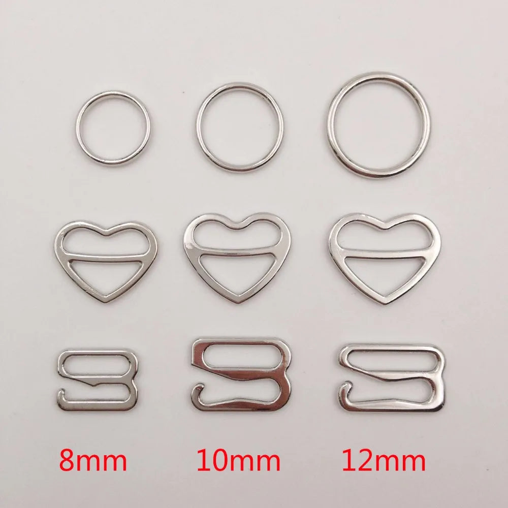 100er Set BH-Ringe Metall Zinklegierung in Silber und Gold Größenwahl
