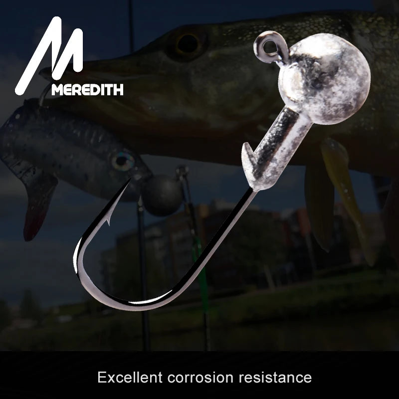 Jigkopf Angelhaken High Carbon Stahl 1g bis 22g für Hechtangeln