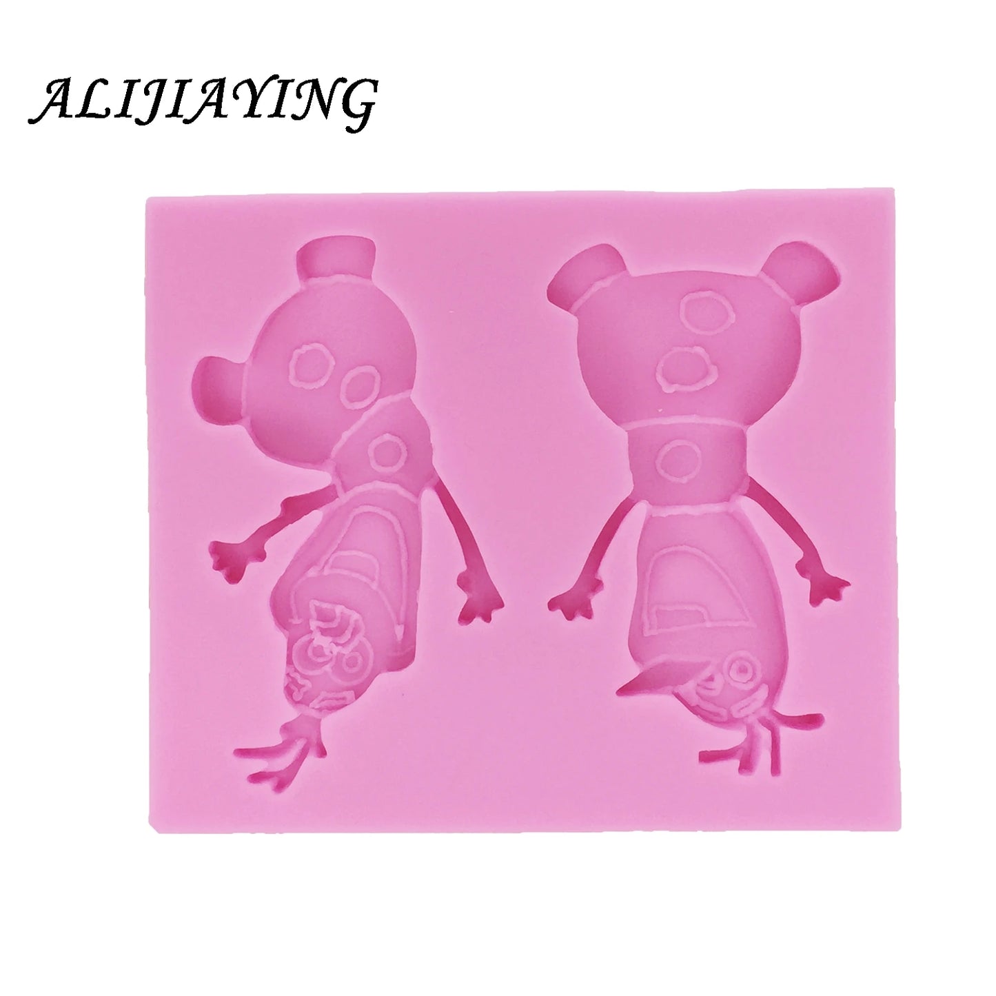 Weihnachts Schneemann Silikonform für Fondant Kuchen Backen DIY