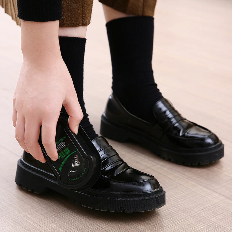 Schnellglanz Schwamm für Schuhe, Leder - Auto-Leder – Sofortige Pflege