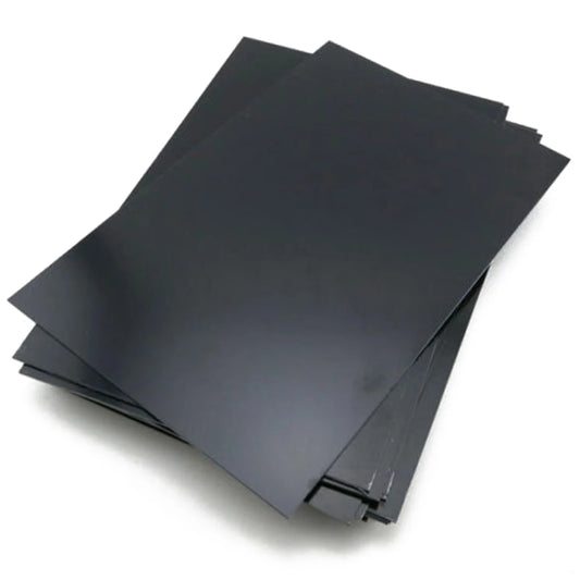 Weiße und schwarze ABS Kunststoffplatten in verschiedenen Dicken für Modellbau