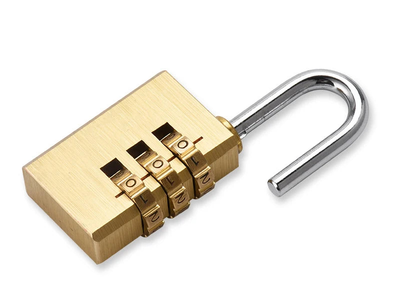 Sicheres Vorhängeschloss aus massivem Messing und Edelstahl