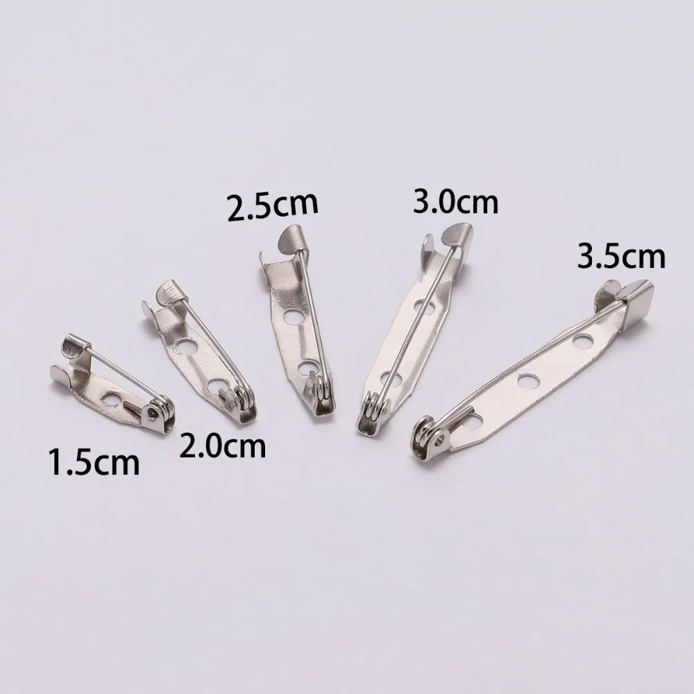 50er Set Brosche Clip Basis Pins in 15-40mm – DIY Schmuckzubehör-Yabubest - Home & More