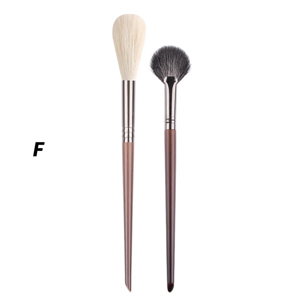 6-teiliges Lidschatten Make-up Pinsel Set mit natürlichen Ziegenborsten