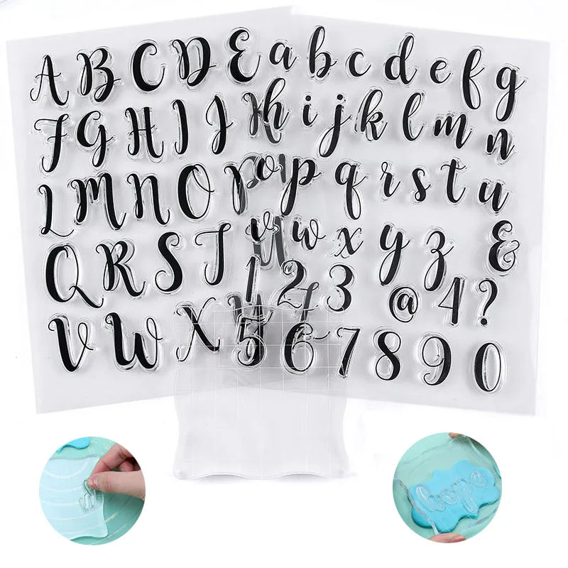 Silikon Buchstaben Stempel für Kekse Kuchen Fondant Backzubehör