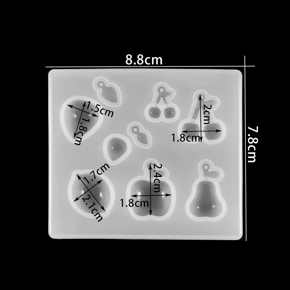 Herz Anhänger Silikonform für DIY Epoxidharz Schmuck Gussform Set