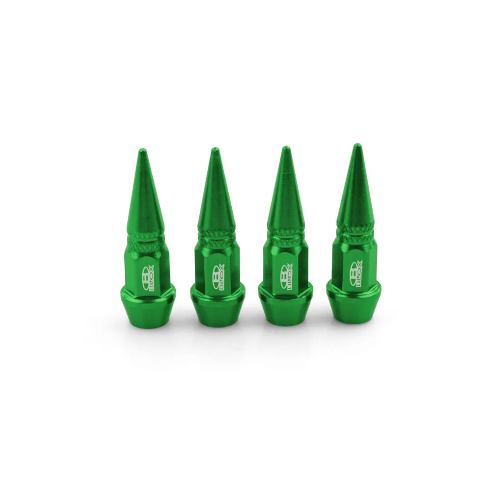 4x Universal Spike Reifen Ventilkappen Staubschutz Auto Motorrad Fahrrad