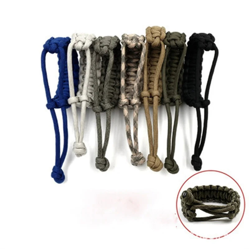 7-farbiges verstellbares Survival-Armband mit 550 Paracord Schnur 17-25cm