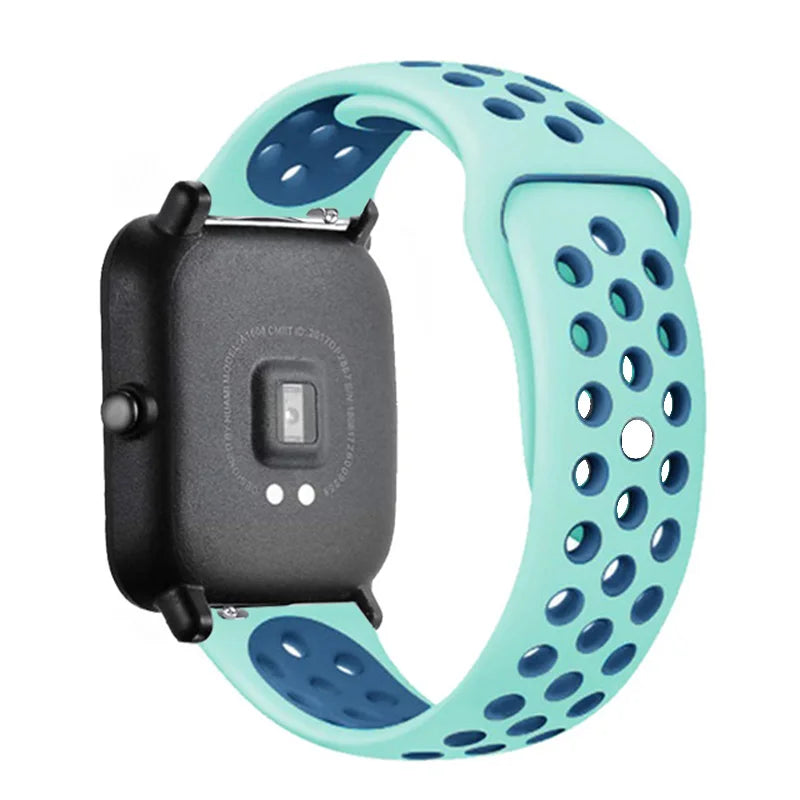 Sportliches 22mm Silikon Armband für Xiaomi Redmi Uhren Aktiv-Style
