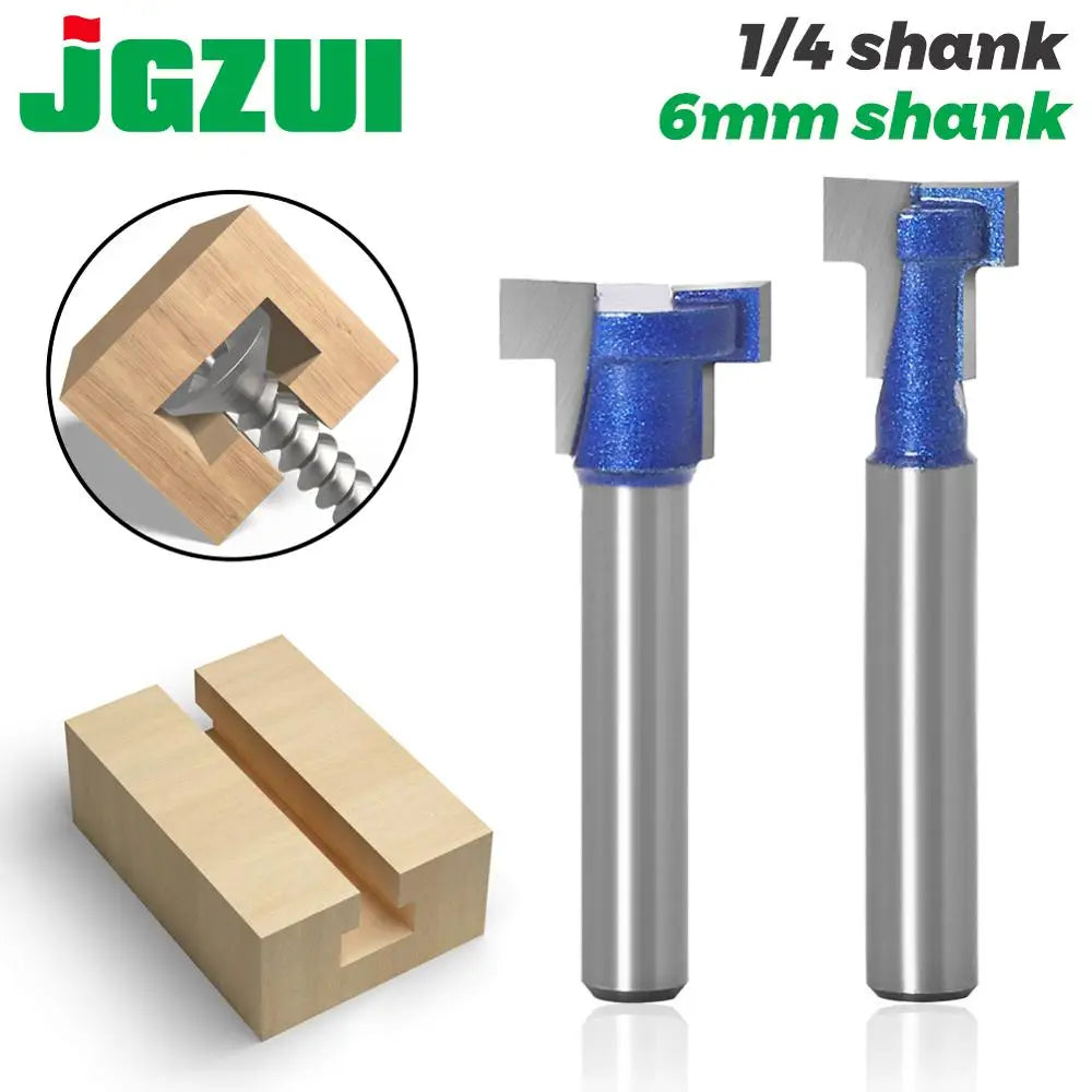 6mm 1/4 Zoll Schaft T-Slot Cutter Router Bit Set für Holzfräsen