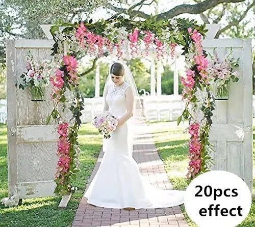2 m künstliche Wisteria-Girlande für Hochzeiten und Dekoration