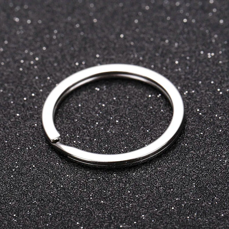 20 Edelstahl Biegeringe mit Metallhaken für DIY Schlüsselanhänger Zubehör
