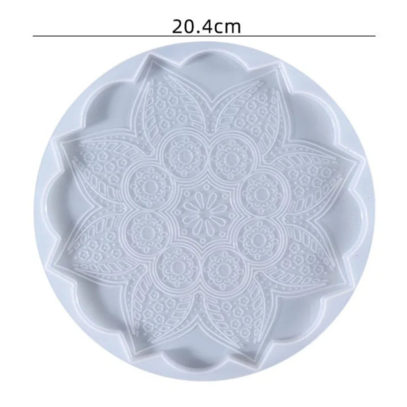 Große rechteckige Silikonform Teeteller Untersetzer Epoxidharz DIY Form