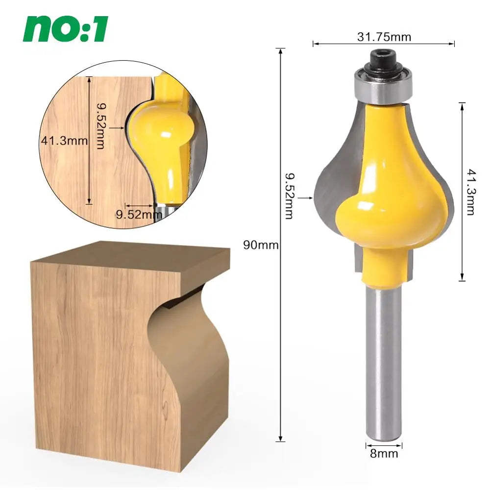 8mm Schaft Cutter für Holzbearbeitung mit Gravur- und Fräserfunktion